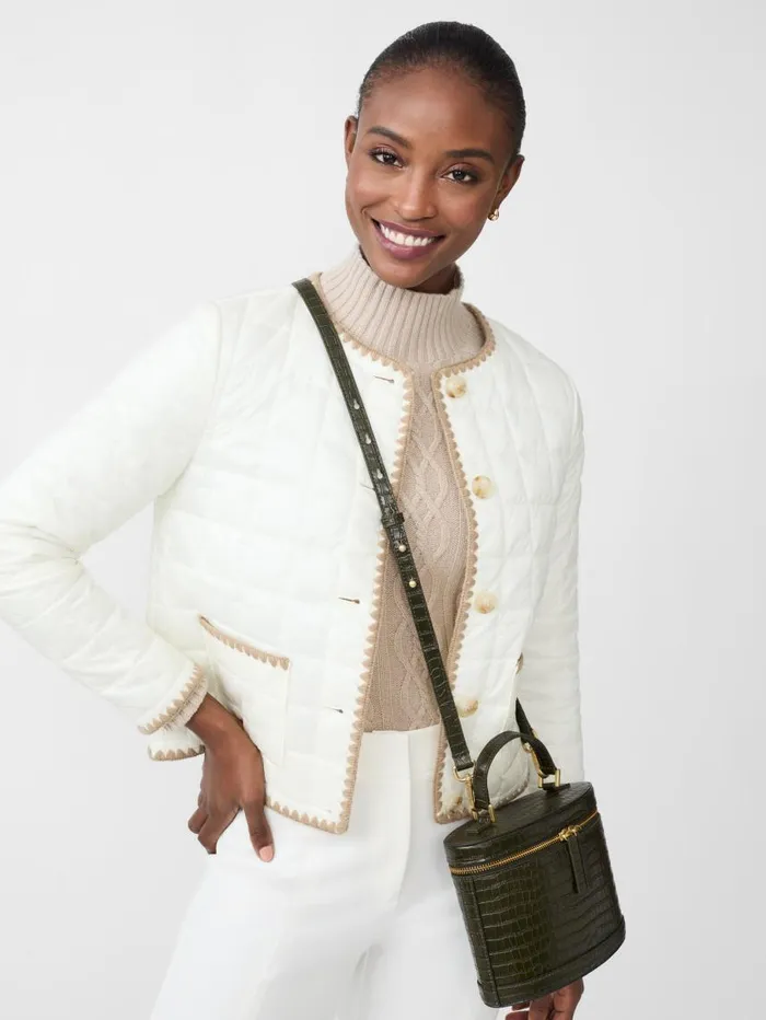 JMcLaughlin Danica Puffer Jacket Egret White Women Jackets and Outerwear JMcLaughlin Danica Puffer Jacket Egret White Women Jackets and Outerwear