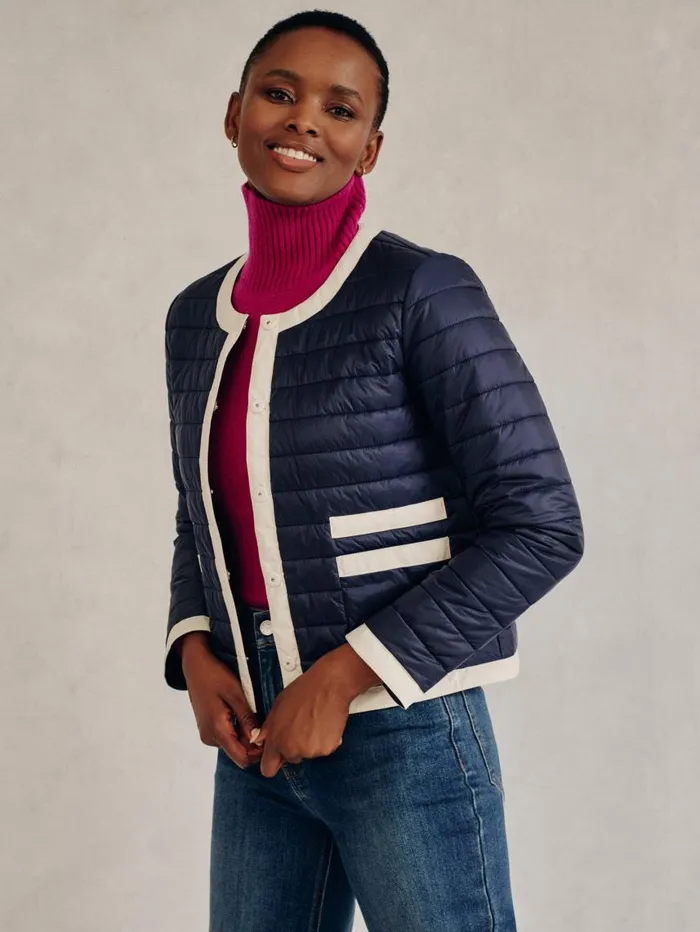 JMcLaughlin Eva Puffer Jacket Dark Navy Women Jackets and Outerwear