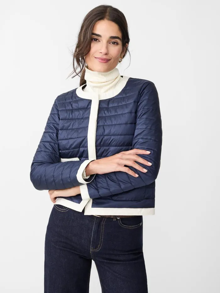 JMcLaughlin Eva Puffer Jacket Dark Navy Women Jackets and Outerwear JMcLaughlin Eva Puffer Jacket Dark Navy Women Jackets and Outerwear
