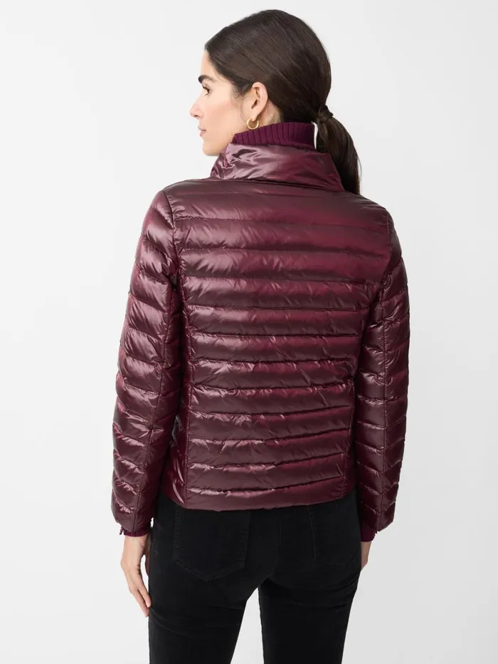 JMcLaughlin Hayes Puffer Jacket Shiny Wine Women Jackets and Outerwear JMcLaughlin Hayes Puffer Jacket Shiny Wine Women Jackets and Outerwear