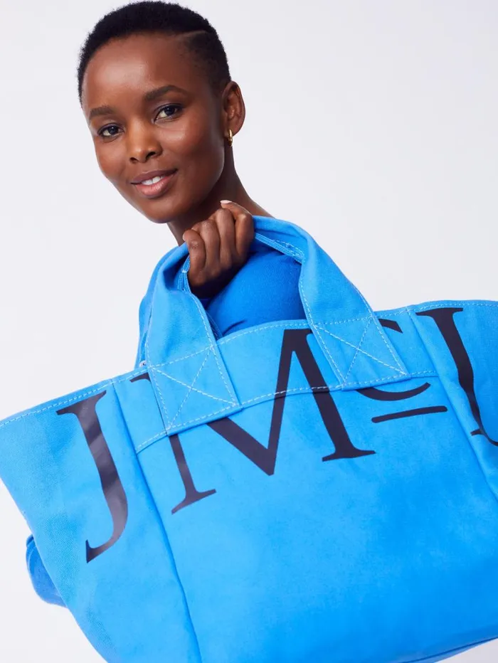 JMcLaughlin JMcLaughlin Logo Tote Bag Jmc Blue WomenMen Totes