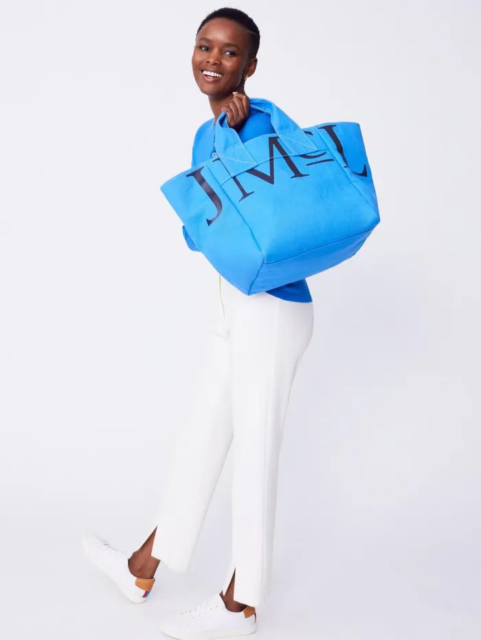 JMcLaughlin JMcLaughlin Logo Tote Bag Jmc Blue WomenMen Totes JMcLaughlin JMcLaughlin Logo Tote Bag Jmc Blue WomenMen Totes