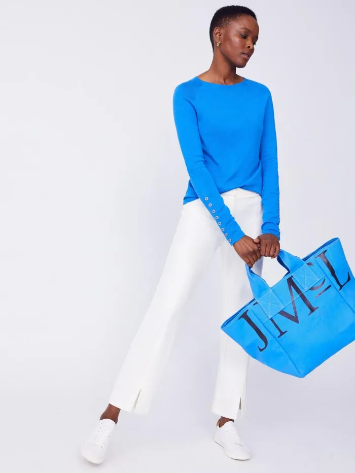 JMcLaughlin JMcLaughlin Logo Tote Bag Jmc Blue WomenMen Totes JMcLaughlin JMcLaughlin Logo Tote Bag Jmc Blue WomenMen Totes