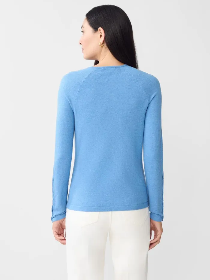 JMcLaughlin Jamey Sweater Light Chambray Women Sweaters JMcLaughlin Jamey Sweater Light Chambray Women Sweaters
