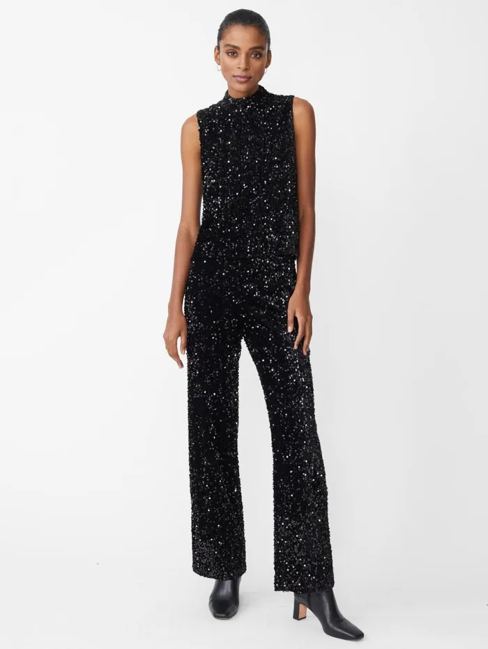 JMcLaughlin Leeza Sleeveless Sequin Top Black Women Shirts and Tops JMcLaughlin Leeza Sleeveless Sequin Top Black Women Shirts and Tops