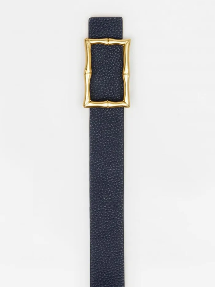 JMcLaughlin Lina Reversible Leather Belt Navyorange Women Belts JMcLaughlin Lina Reversible Leather Belt Navyorange Women Belts