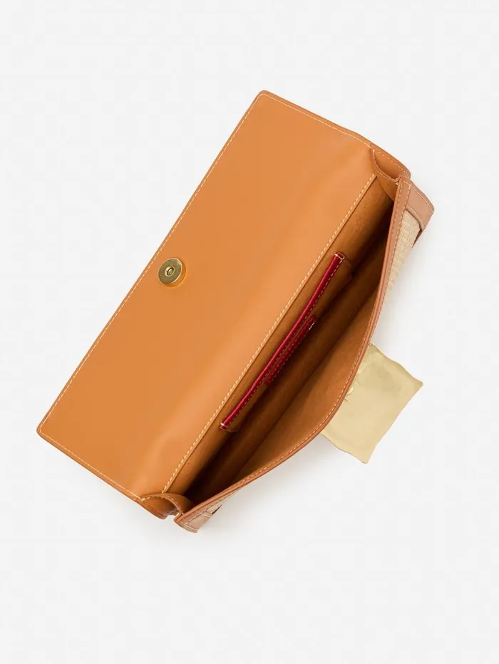 JMcLaughlin Marley Grasscloth Clutch Natural WomenMen Clutches JMcLaughlin Marley Grasscloth Clutch Natural WomenMen Clutches
