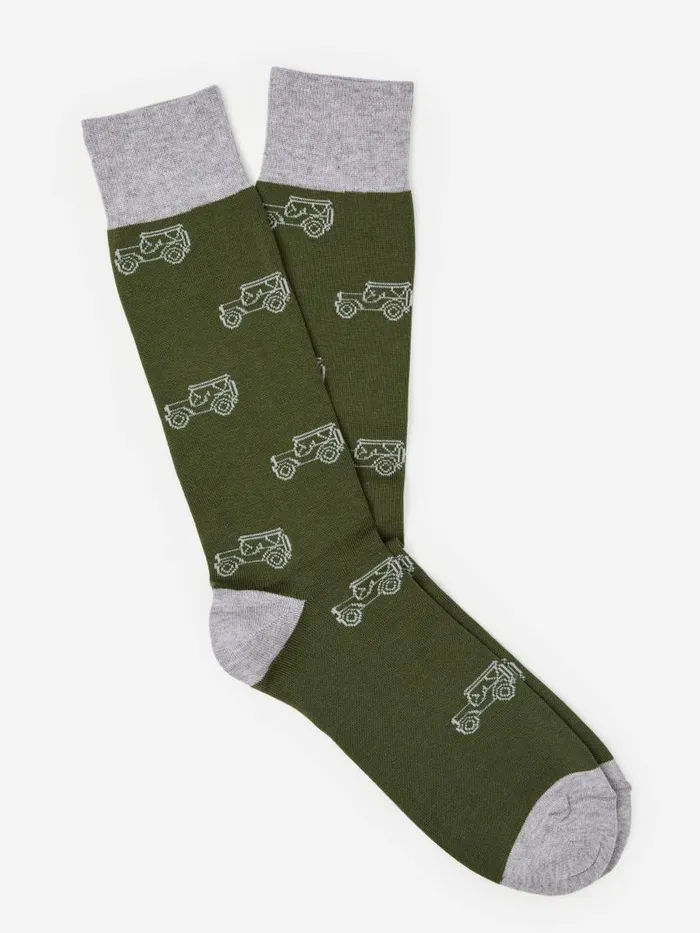 JMcLaughlin Socks In Jeep Heather Light Greyolive Men Socks
