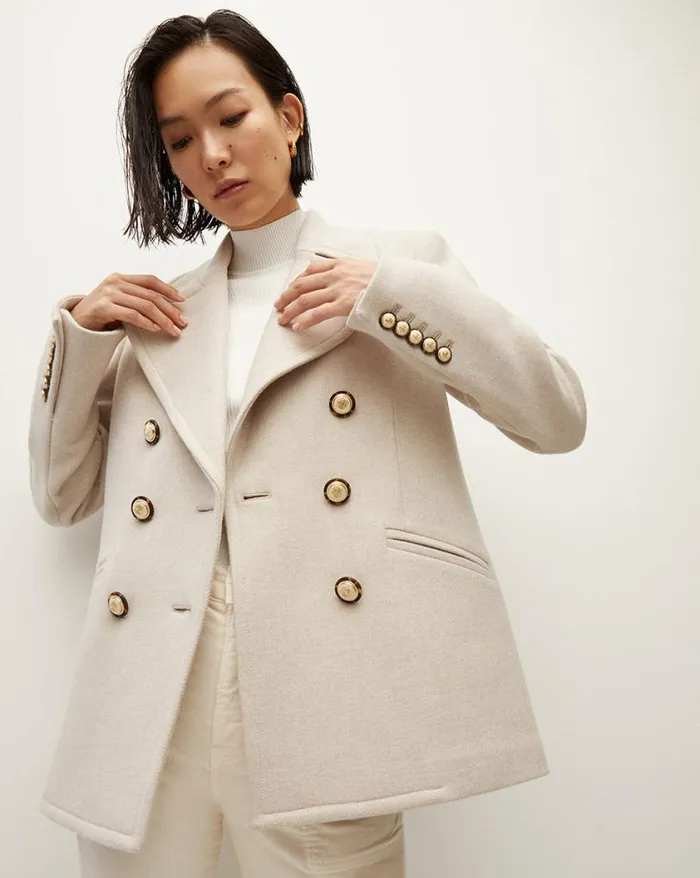 Jackets and Outerwear ShopJackets Veronica Beard Amira WoolBlend Dickey Coat Black