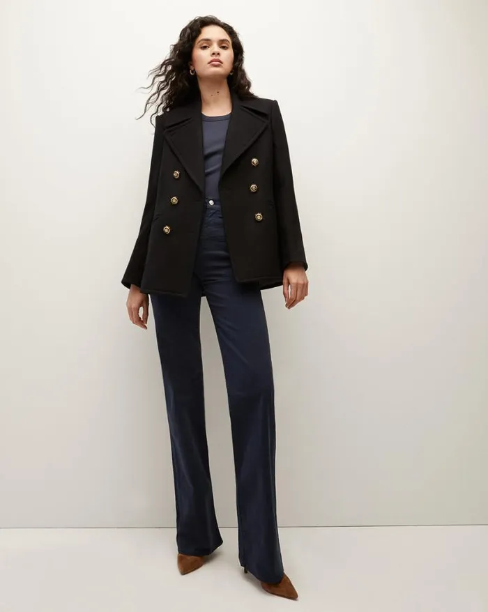 Jackets and Outerwear ShopJackets Veronica Beard Amira WoolBlend Dickey Coat Black