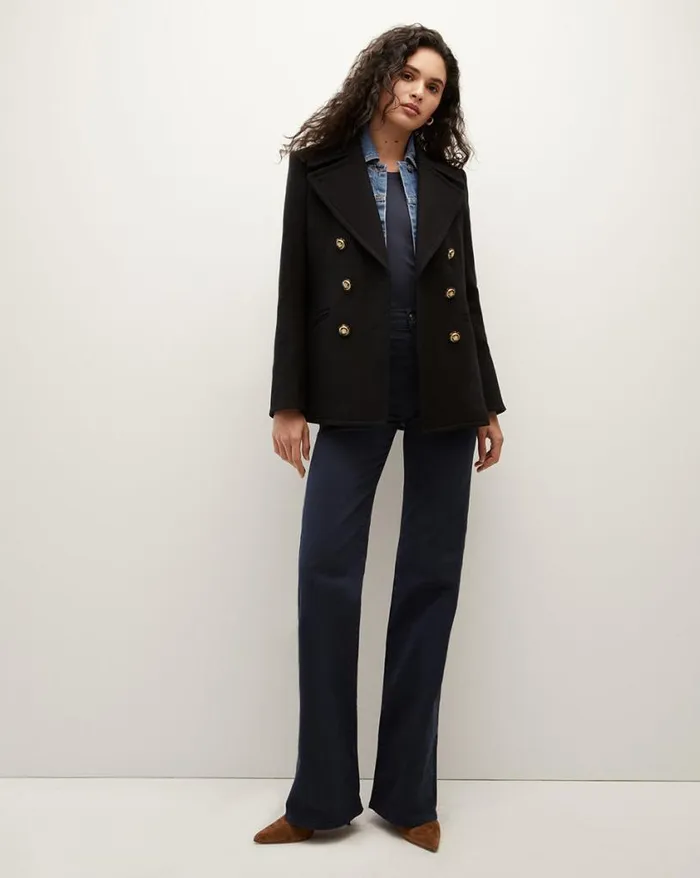 Jackets and Outerwear ShopJackets Veronica Beard Amira WoolBlend Dickey Coat Black