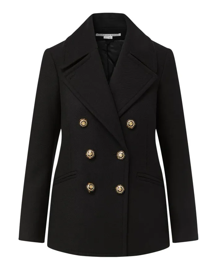 Jackets and Outerwear ShopJackets Veronica Beard Amira WoolBlend Dickey Coat Black