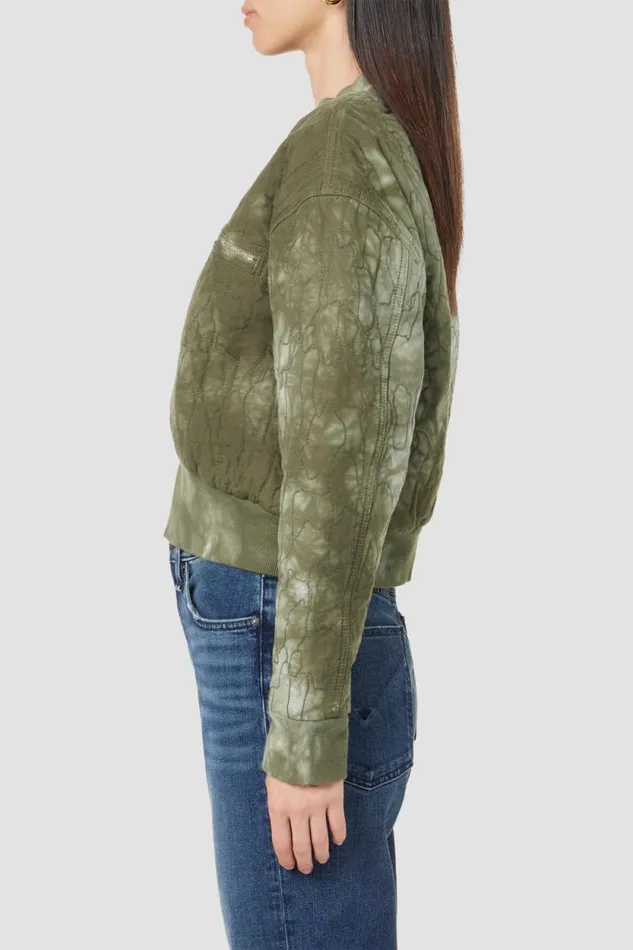 Jackets and Outerwear Women Hudson Jeans Cropped Bomber Jacket Embroidered Camo Jackets and Outerwear Women Hudson Jeans Cropped Bomber Jacket Embroidered Camo