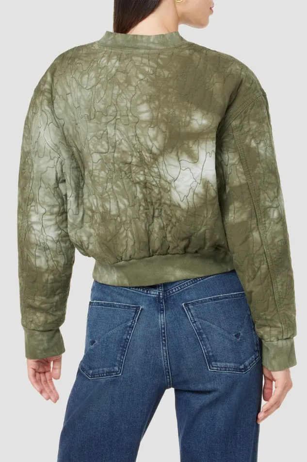 Jackets and Outerwear Women Hudson Jeans Cropped Bomber Jacket Embroidered Camo Jackets and Outerwear Women Hudson Jeans Cropped Bomber Jacket Embroidered Camo
