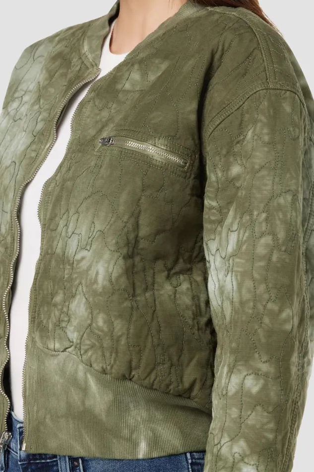 Jackets and Outerwear Women Hudson Jeans Cropped Bomber Jacket Embroidered Camo Jackets and Outerwear Women Hudson Jeans Cropped Bomber Jacket Embroidered Camo