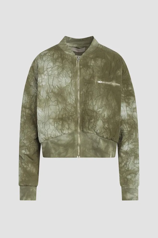 Jackets and Outerwear Women Hudson Jeans Cropped Bomber Jacket Embroidered Camo Jackets and Outerwear Women Hudson Jeans Cropped Bomber Jacket Embroidered Camo