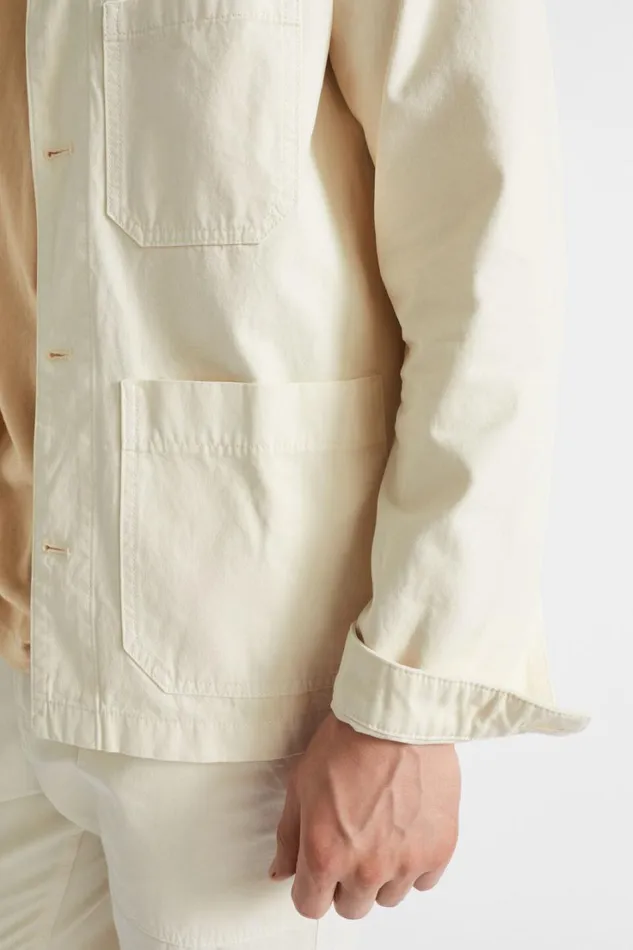 Jackets and Vests Man Seed Heritage Worker Jacket Ecru
