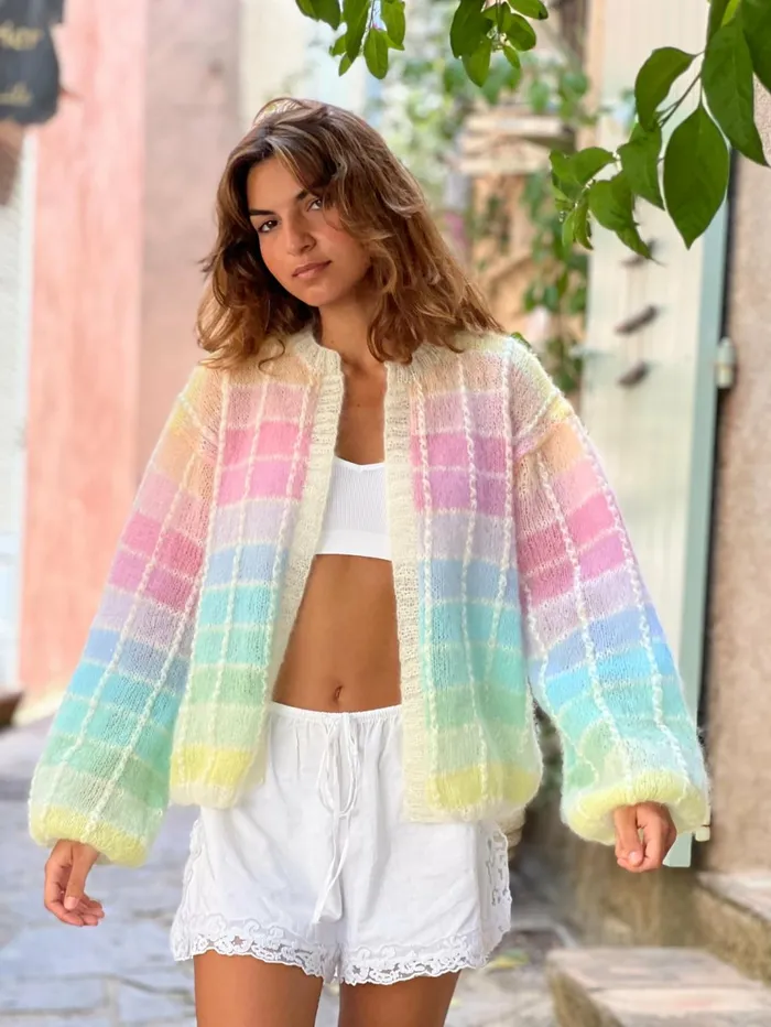 Jackets Women Rose Carmine LITTLE JACKET CHROMATIC PASTELS