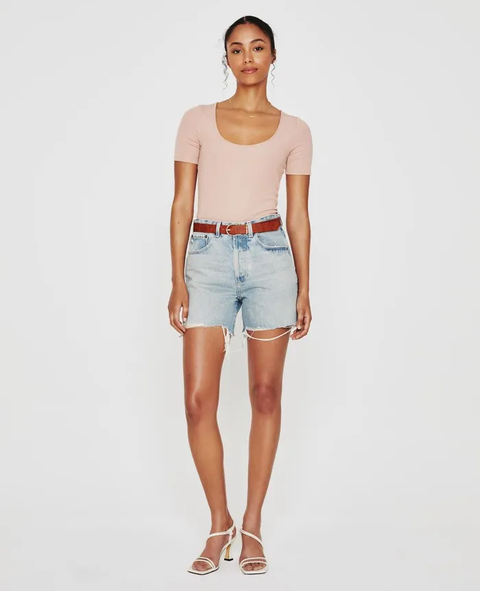 Jaxon Scoop Rose Cloud Women AG Jeans Tops and Shirts Jaxon Scoop Rose Cloud Women AG Jeans Tops and Shirts