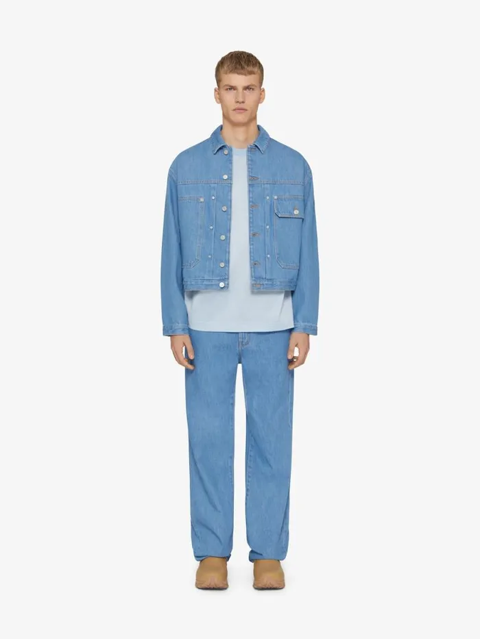 Jeans In Denim Light Blue Men Givenchy Pants and Shorts