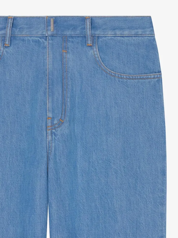 Jeans In Denim Light Blue Men Givenchy Pants and Shorts
