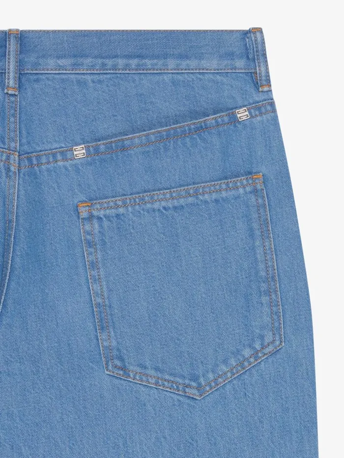 Jeans In Denim Light Blue Men Givenchy Pants and Shorts