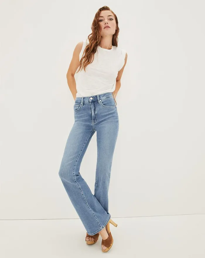 Jeans Shop Veronica Beard Beverly SkinnyFlare Jean Iceberg