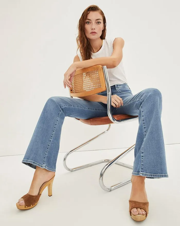 Jeans Shop Veronica Beard Beverly SkinnyFlare Jean Iceberg