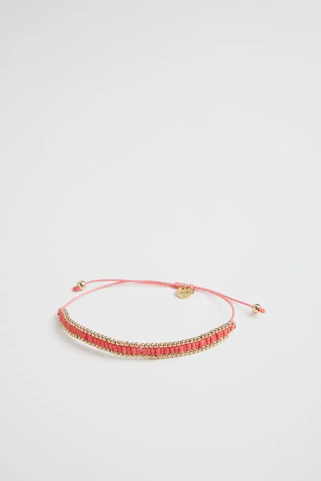 Jewellery Woman Seed Heritage Adjustable Bead Bracelet Wild Berry