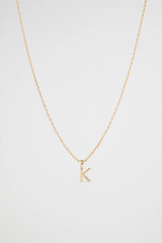 Jewellery Woman Seed Heritage Gold Initial Necklace K