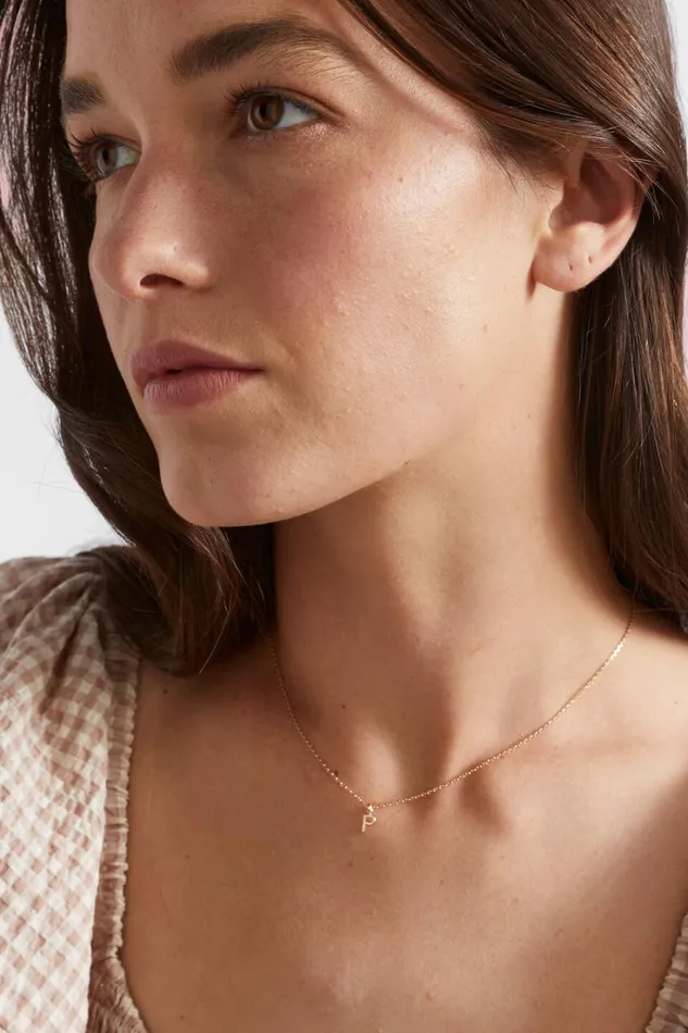 Jewellery Woman Seed Heritage Gold Initial Necklace K