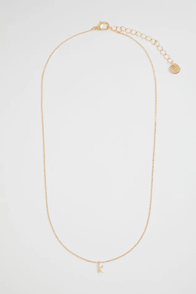 Jewellery Woman Seed Heritage Gold Initial Necklace K