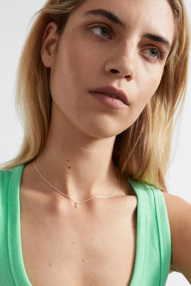 Jewellery Woman Seed Heritage Silver Initial Necklace K