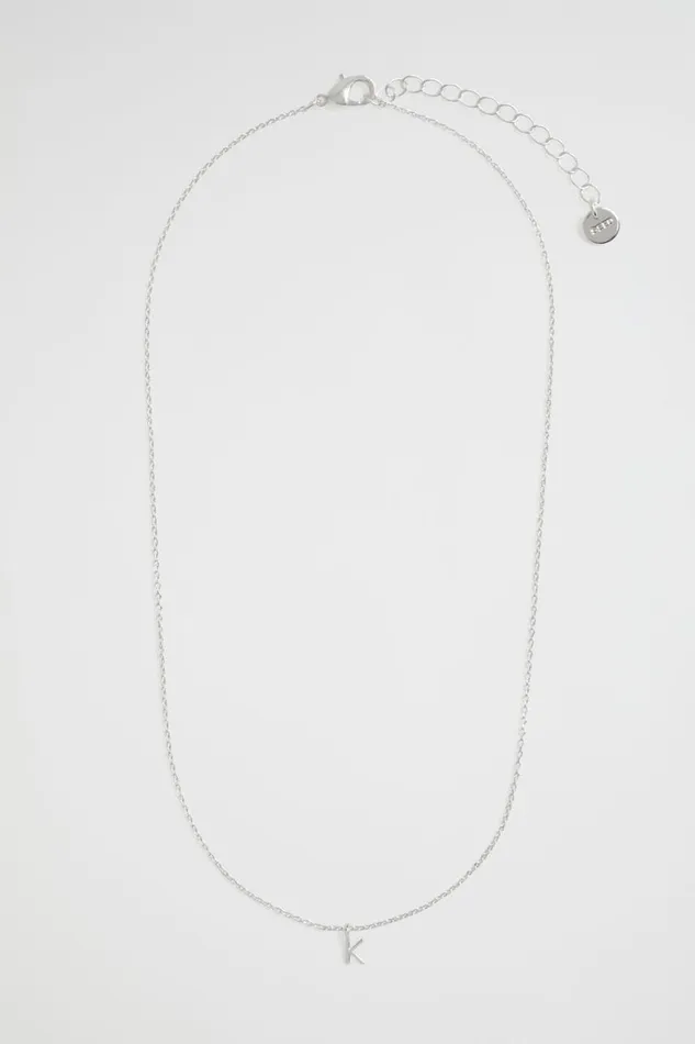 Jewellery Woman Seed Heritage Silver Initial Necklace K
