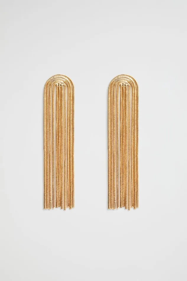 Jewellery Woman Seed Heritage Waterfall Earring Gold