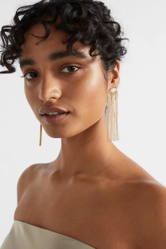 Jewellery Woman Seed Heritage Waterfall Earring Gold