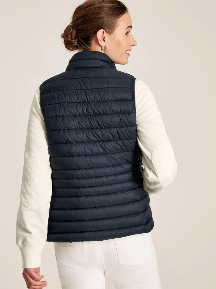 Joules Coats and Jackets Blue Showerproof Packable Padded Gilet 8211 Women