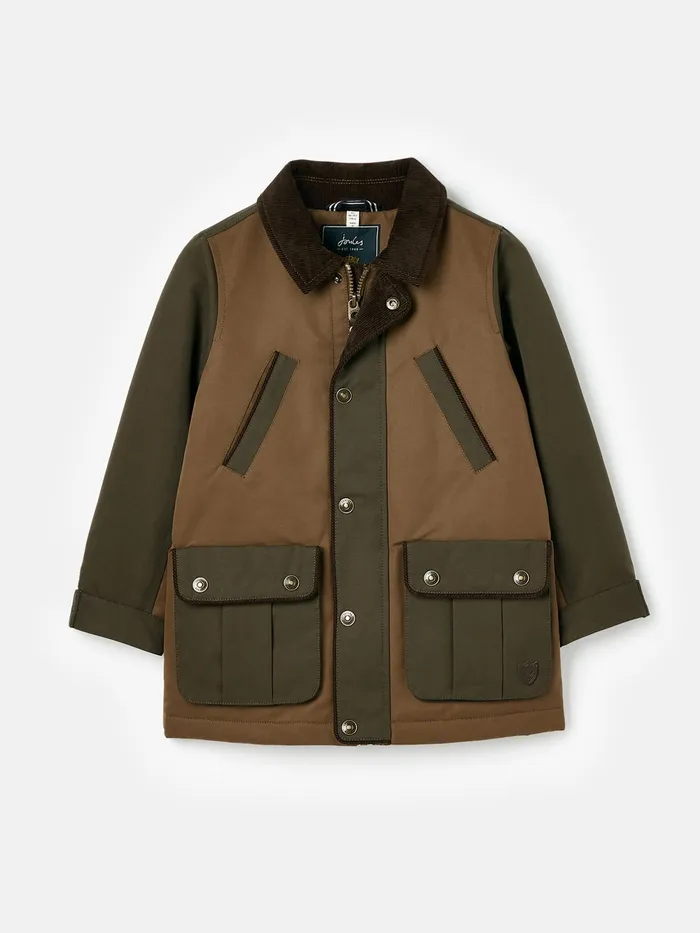 Joules Coats and Jackets Brown Dry Wax Jacket 8211 GirlsBoys