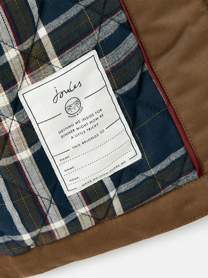 Joules Coats and Jackets Brown Dry Wax Jacket 8211 GirlsBoys