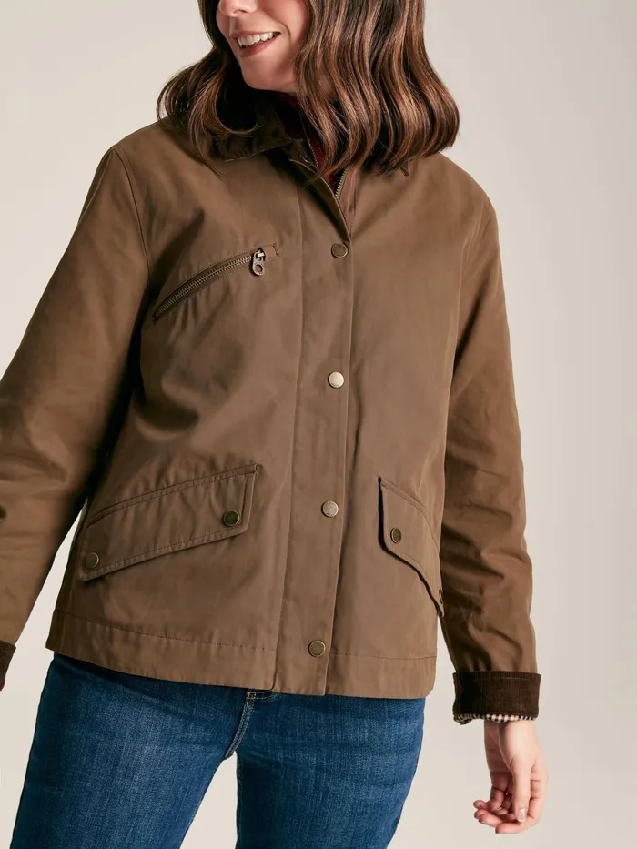 Joules Coats and Jackets Brown Shower Resistant Dry Wax Jacket 8211 Women