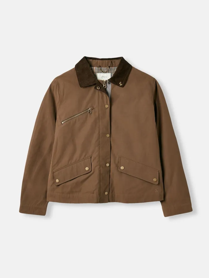 Joules Coats and Jackets Brown Shower Resistant Dry Wax Jacket 8211 Women