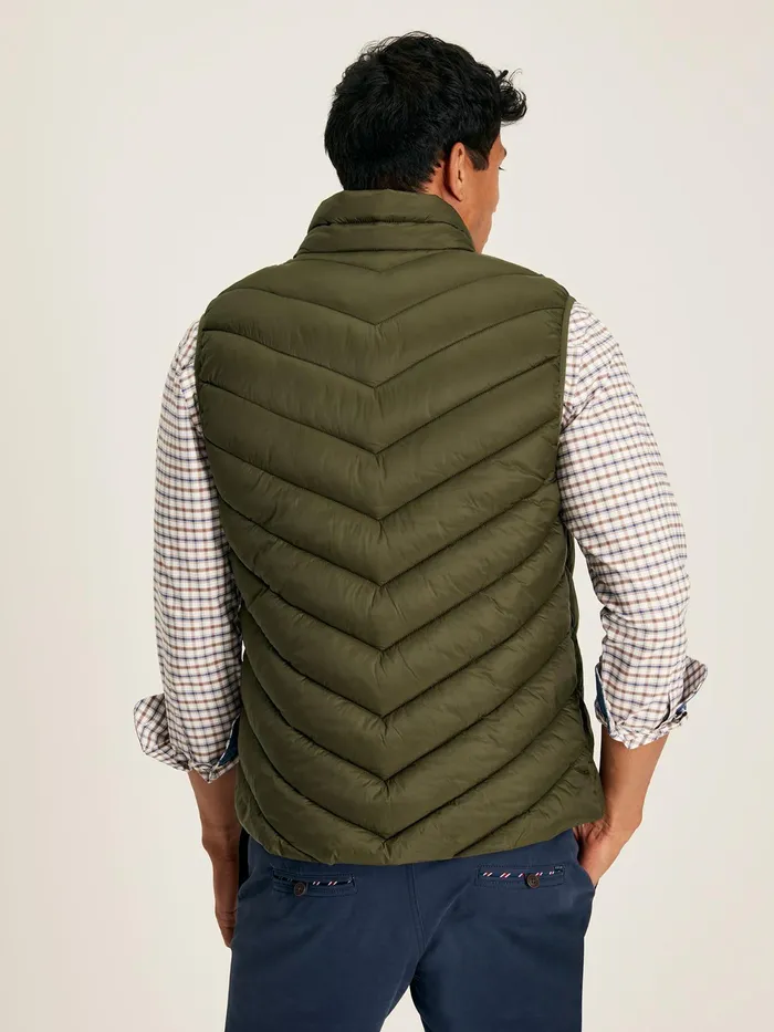 Joules Coats and Jackets Green Showerproof Padded Gilet 8211 Men
