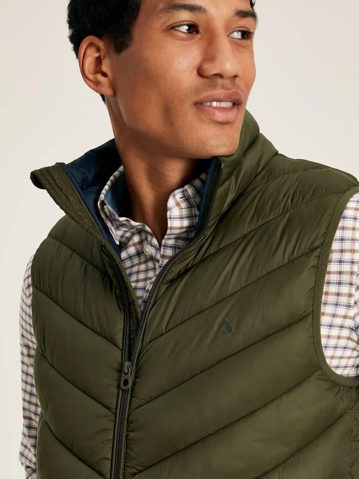 Joules Coats and Jackets Green Showerproof Padded Gilet 8211 Men
