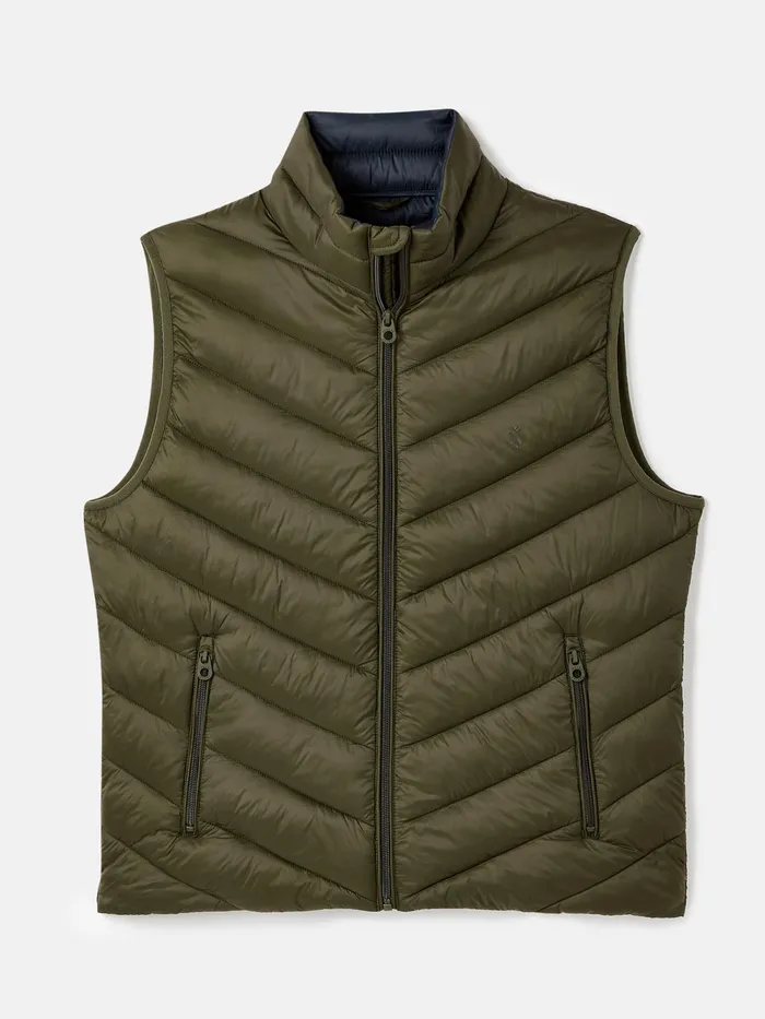 Joules Coats and Jackets Green Showerproof Padded Gilet 8211 Men