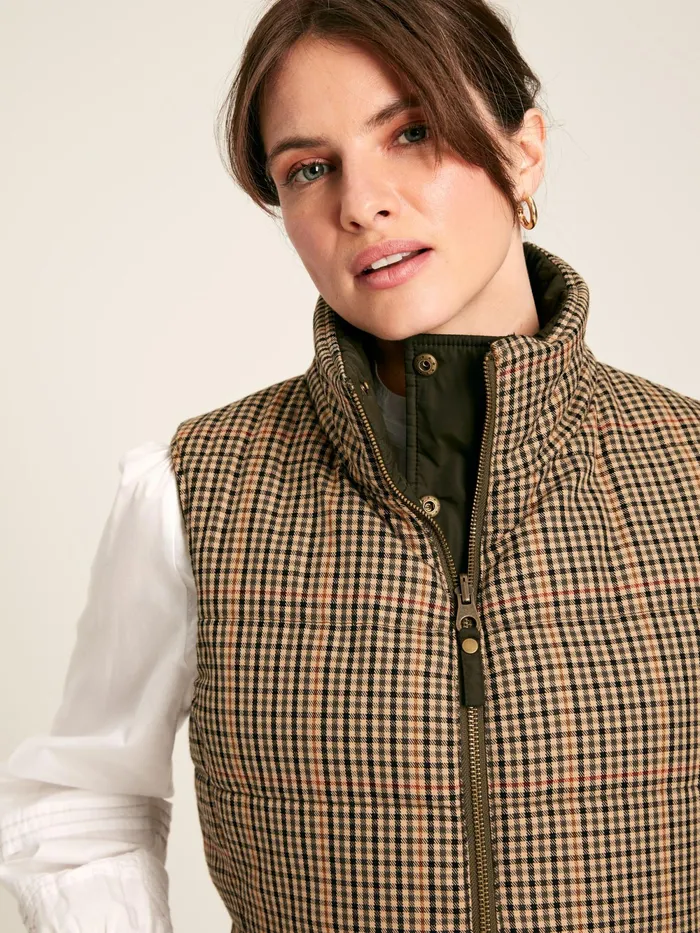 Joules Coats and Jackets Green Showerproof Reversible Gilet 8211 Women
