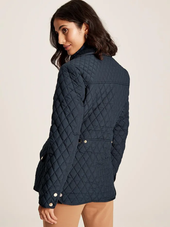 Joules Coats and Jackets Navy Showerproof Diamond Quilted Jacket 8211 Women
