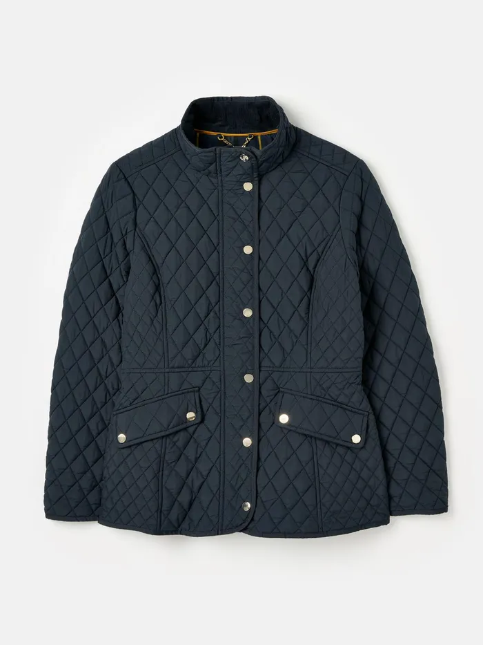 Joules Coats and Jackets Navy Showerproof Diamond Quilted Jacket 8211 Women
