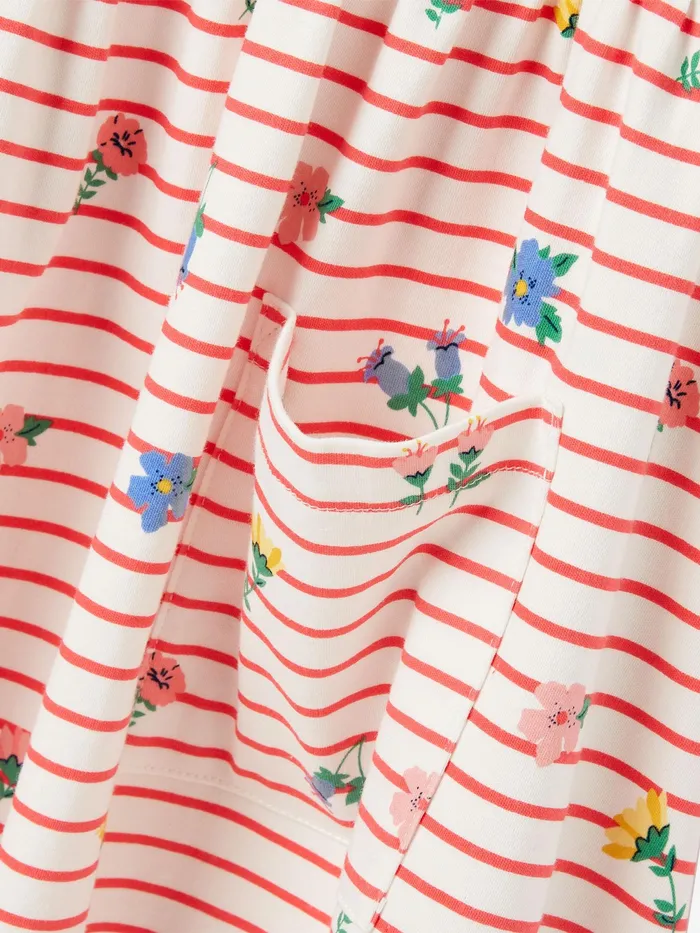 Joules Dresses Pink Long Sleeve Jersey Dress With Pockets 8211 Girls