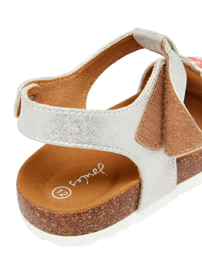 Joules Footwear Grey Sandals 8211 Girls