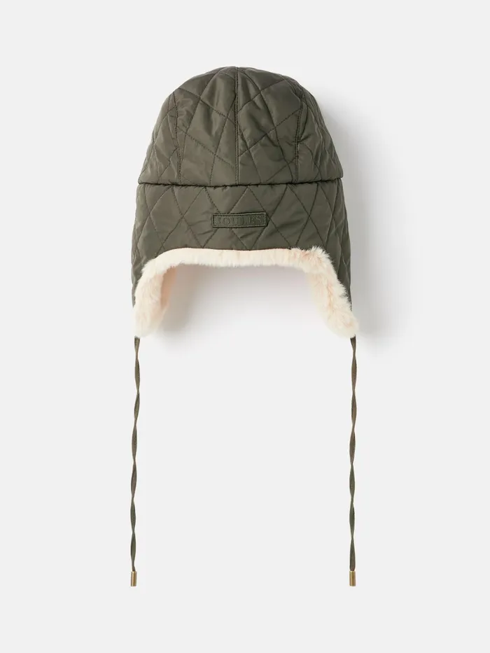 Joules Hats Green Faux Fur Lined Trapper Hat 8211 Women